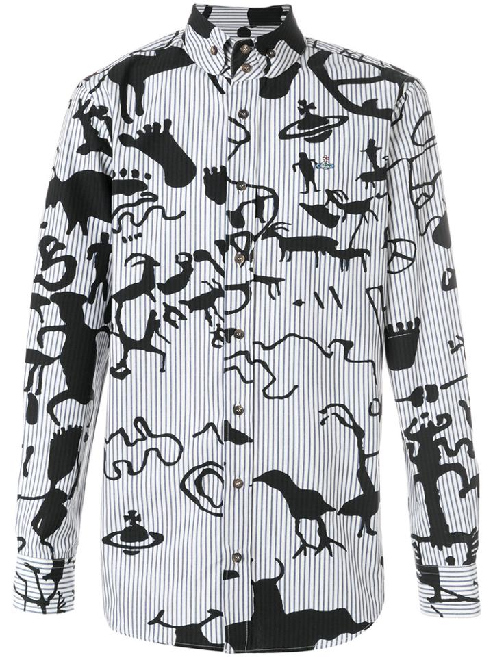 Vivienne Westwood Printed Button Shirt - White