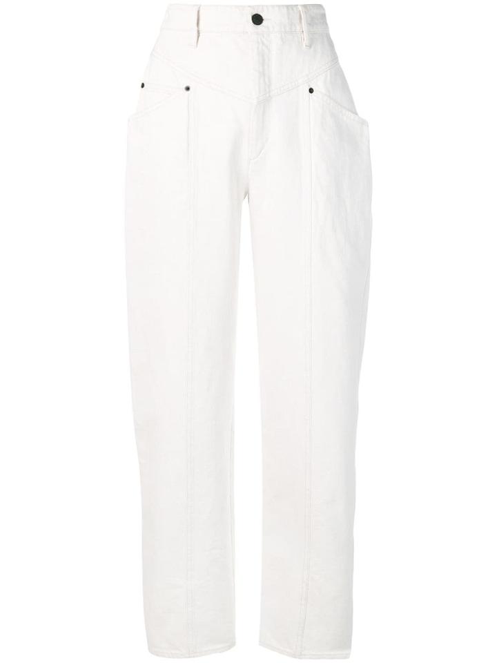 Isabel Marant Classic Straight-cut Jeans - White