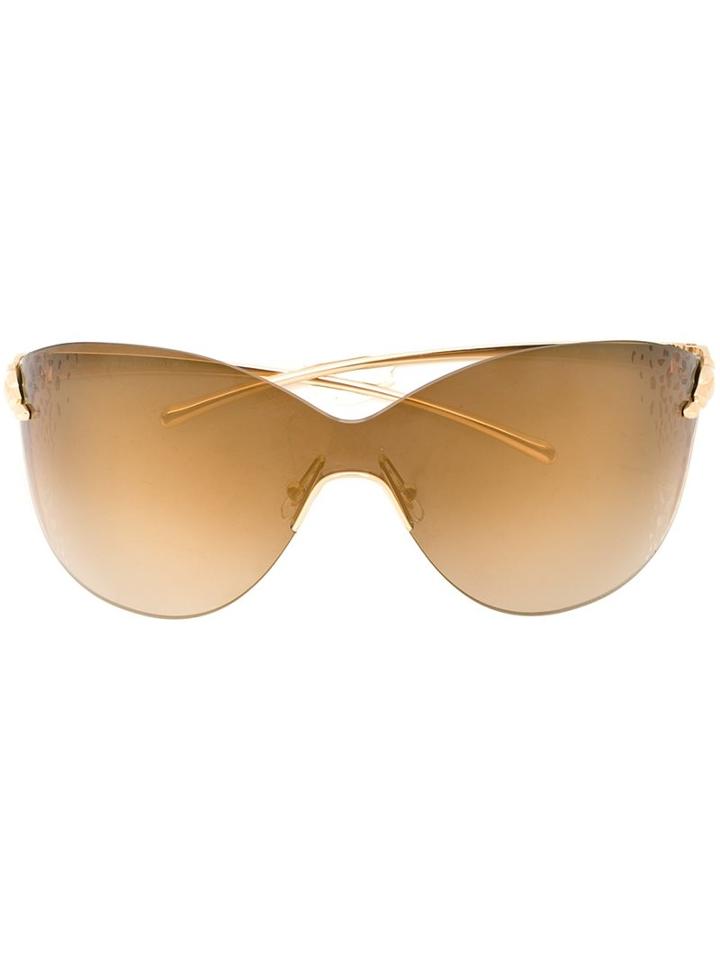 Cartier 'panthère Mask' Sunglasses