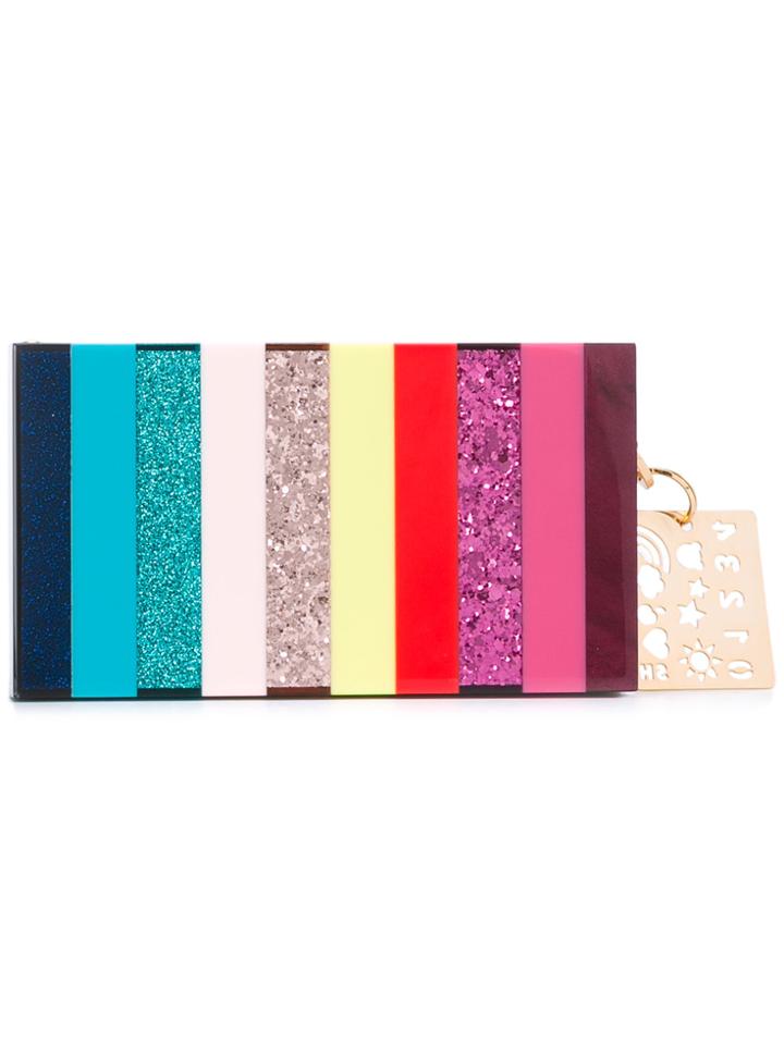 Sophie Hulme Rectangular Clutch Bag - Metallic