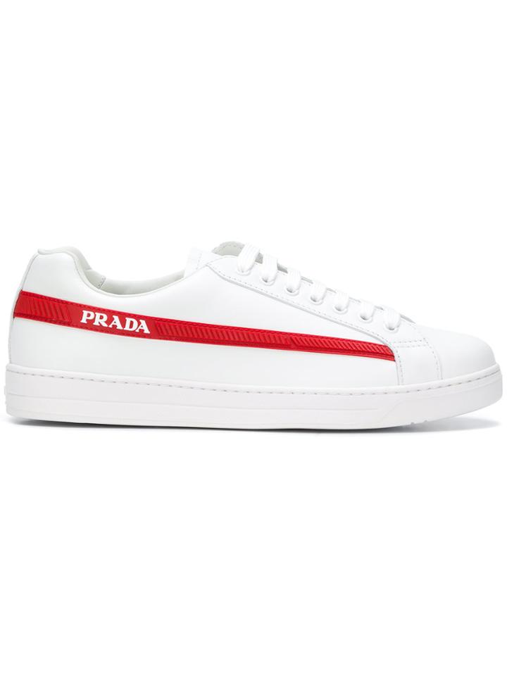 Prada Graphic Low-top Sneakers - White