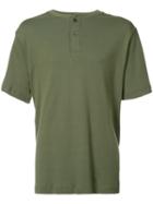Ovadia & Sons - Henley T-shirt - Men - Cotton - S, Green, Cotton
