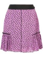 Coach Floral-print Skirt - Pink & Purple
