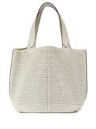 Alaïa Vintage Perforated Tote Bag - White