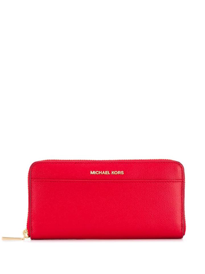 Michael Michael Kors Jet Set Continental Wallet - Red