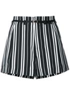 Guild Prime Striped Shorts, Women's, Size: 36, Black, Polyester