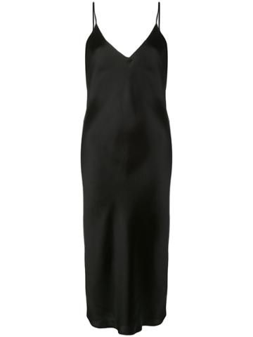 L'agence Jodie Slip Dress - Black