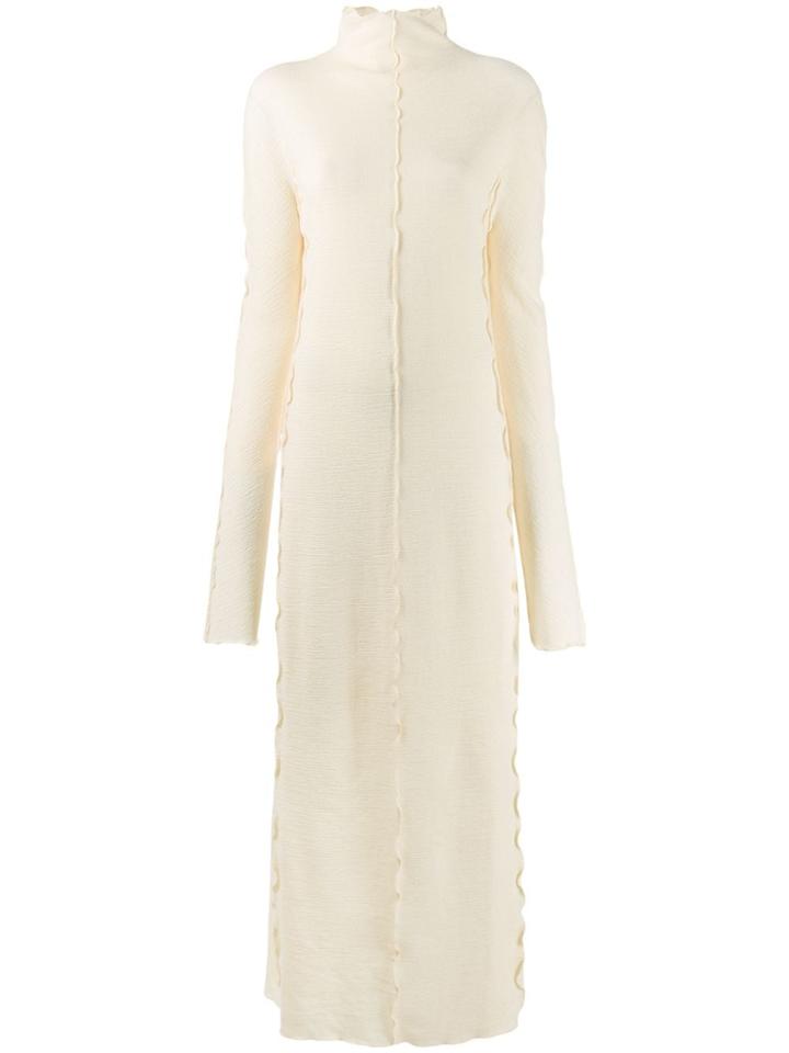 Jil Sander Long Knitted Dress - Neutrals