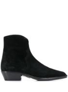 Isabel Marant Western-inspired Ankle Boots - Black