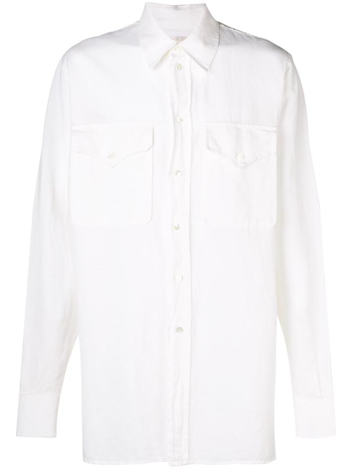 Our Legacy Pointed Collar Oversized Shirt - White