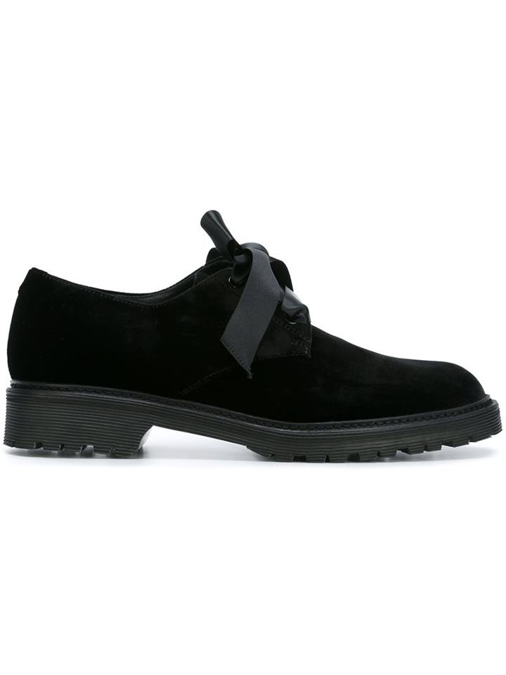 Saint Laurent Velvet Ribbon Tie Shoes
