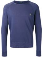 Polo Ralph Lauren - Logo Embroidered Sweatshirt - Men - Cotton - S, Blue, Cotton