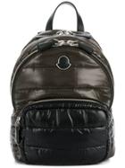 Moncler Logo Quilted Backpack - Green