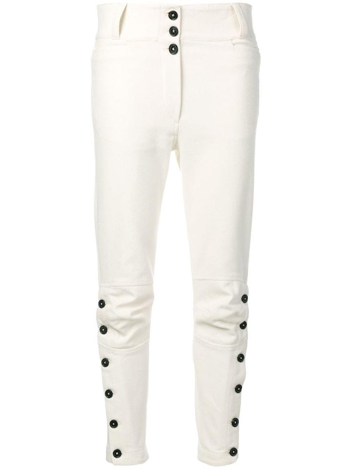 Ann Demeulemeester Side Button Detail Trousers - Neutrals