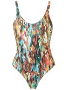 Lygia & Nanny - Printed Bodysuit - Women - Polyamide/spandex/elastane - 46, Women's, Blue, Polyamide/spandex/elastane