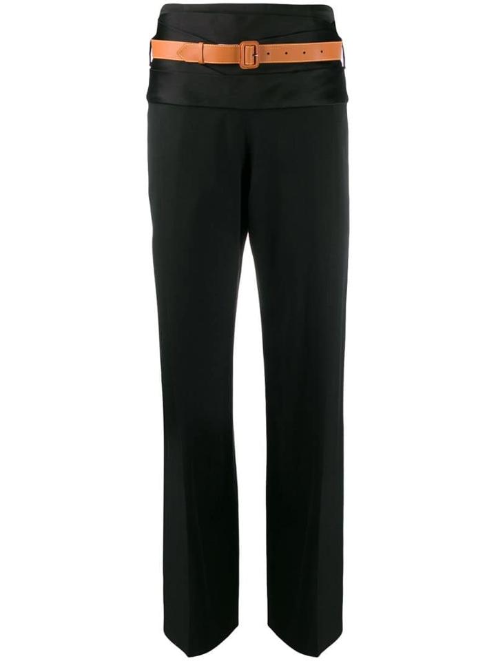 Loewe High-waist Belted Trousers - Black