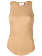 Song For The Mute Fitted Vest Top - Brown