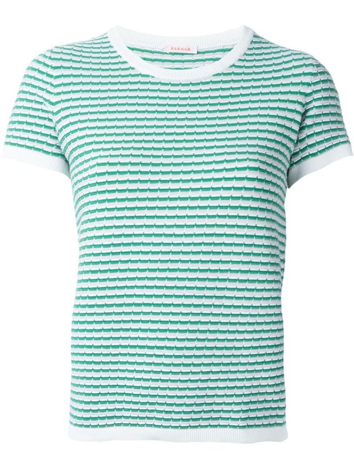 P.a.r.o.s.h. Knitted T-shirt, Women's, Size: Small, White, Cotton/spandex/elastane