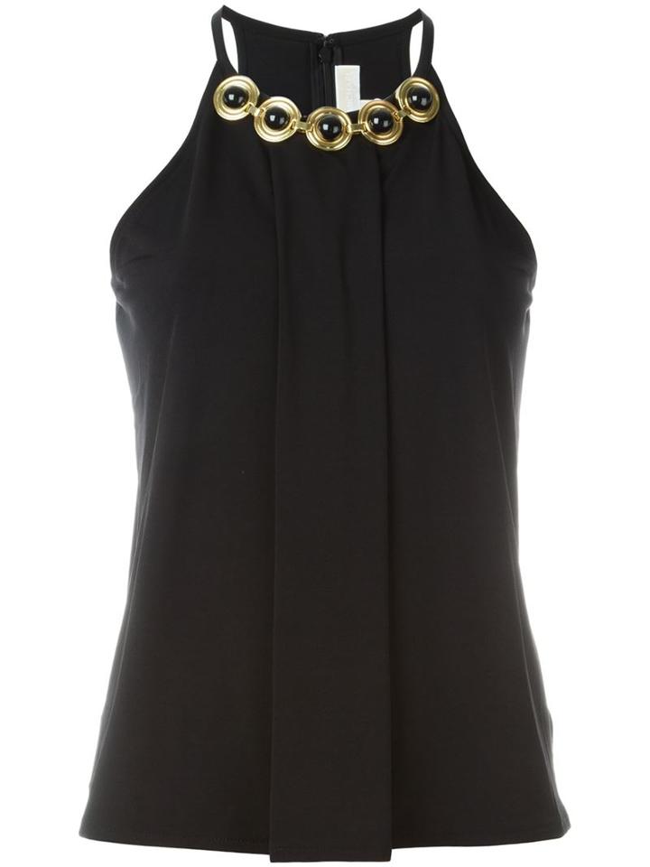 Michael Michael Kors Embellished Neck Top