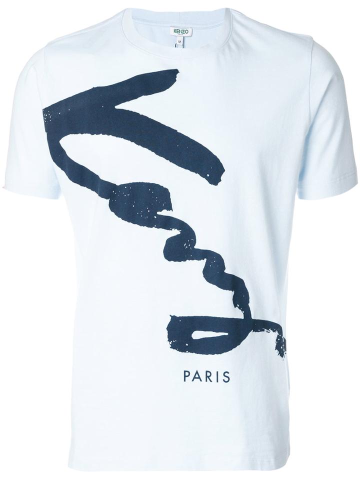 Kenzo - Branded T-shirt - Men - Cotton - Xs, Blue, Cotton