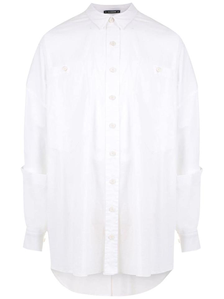 À La Garçonne Oversized Denim Shirt - White