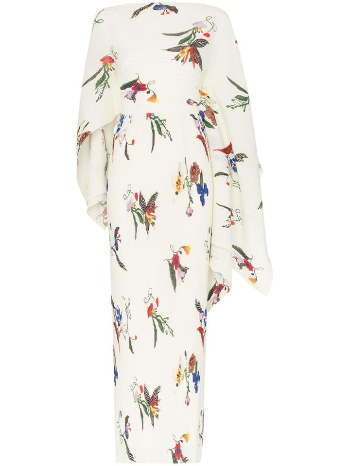 Solace London Adami Draped Maxi Dress - White