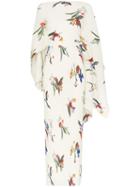 Solace London Adami Draped Maxi Dress - White