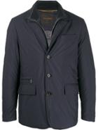 Moorer Fitted Padded Jacket - Blue
