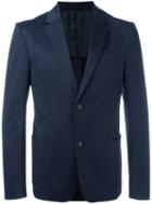 Prada Two-button Blazer, Men's, Size: 50, Blue, Cotton/spandex/elastane/viscose