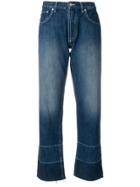 Loewe Embroidered Detail Jeans - Blue