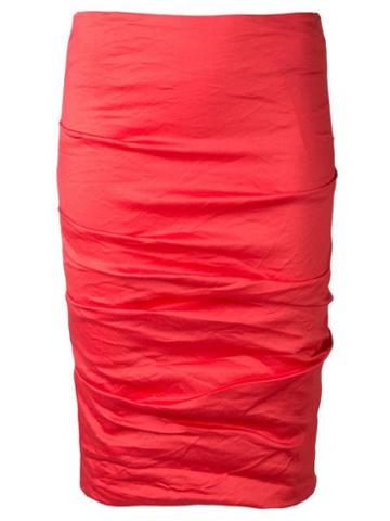 Nicole Miller Ruched Skirt