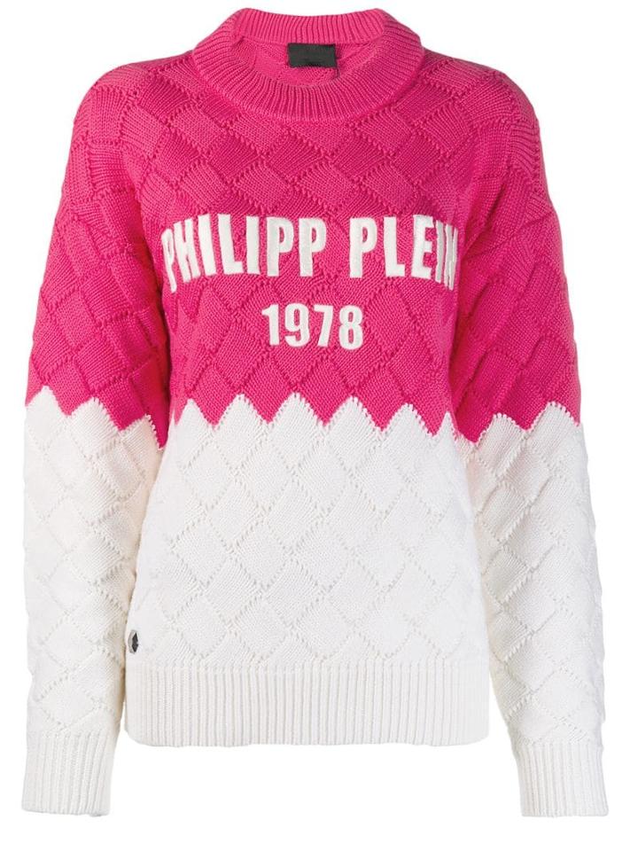 Philipp Plein Braid Effect Jumper - Pink