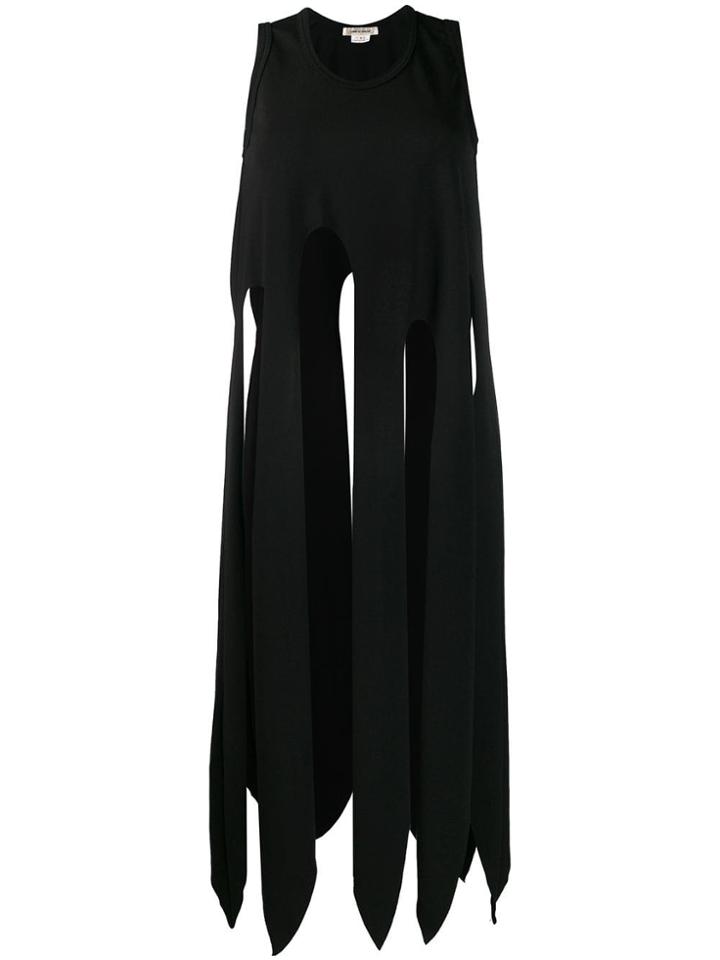 Comme Des Garçons Long Vest Top - Black