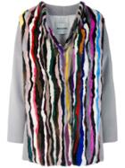 Ava Adore Oversized Fur Coat - Multicolour