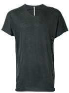 Label Under Construction - Zip Seam T-shirt - Men - Cotton - M, Grey, Cotton
