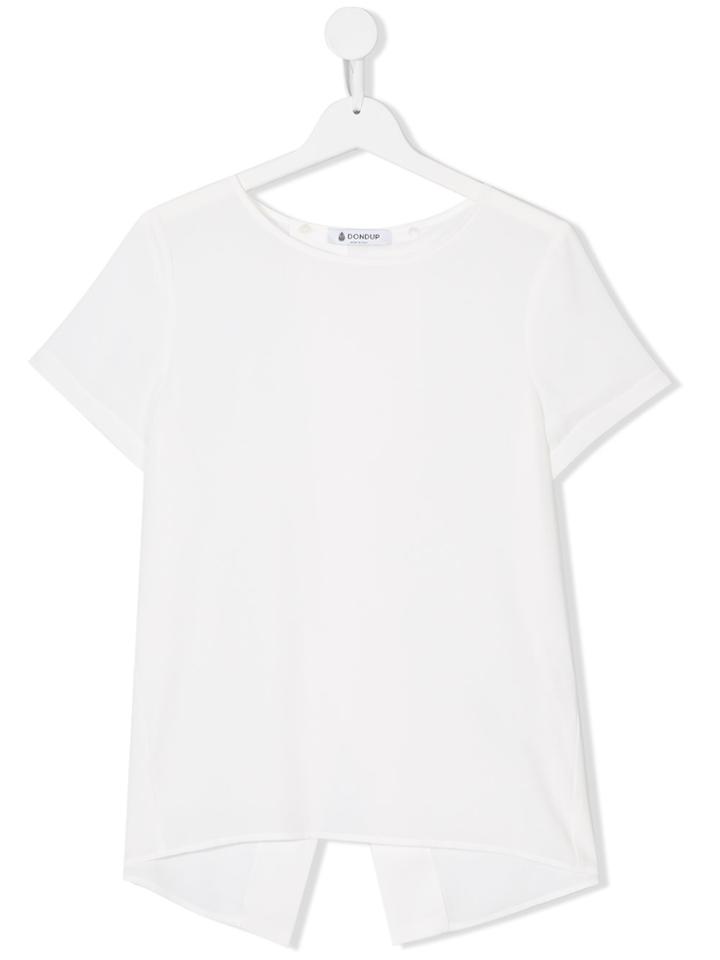Dondup Kids High Low T-shirt - White
