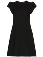 Giambattista Valli Gathered-sleeve Flared Dress - Black