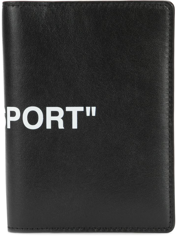 Off-white Rectangular Wallet - Black