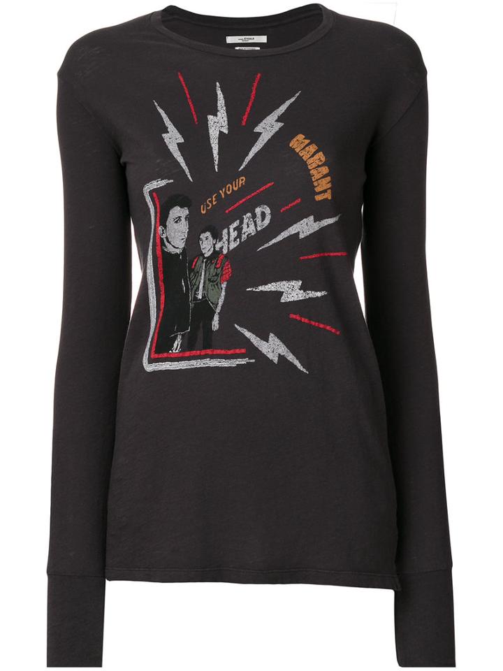 Isabel Marant Étoile - Daylyn Printed T-shirt - Women - Cotton - M, Grey, Cotton