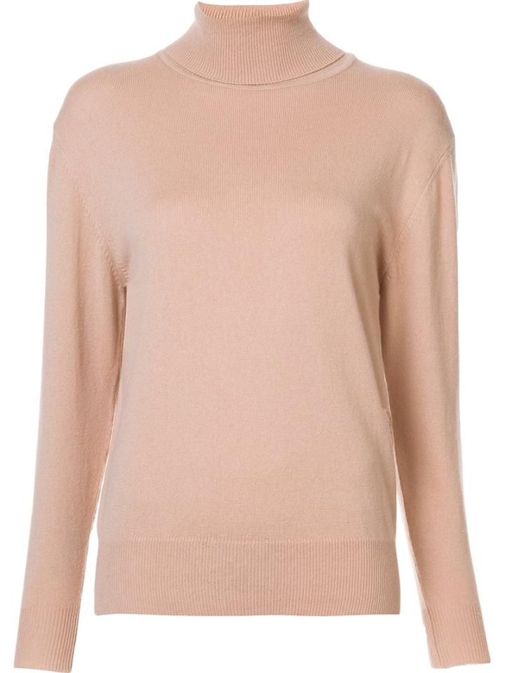 Ryan Roche Turtleneck Jumper, Women's, Size: Large, Nude/neutrals, Cashmere