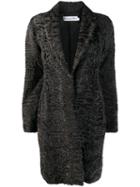 Christian Dior Pre-owned Textured Midi Coat - Brown