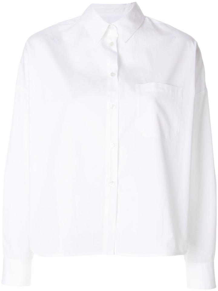 Brag-wette Cropped Shirt - White