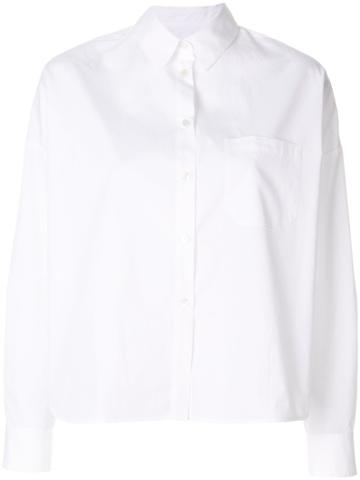 Brag-wette Cropped Shirt - White