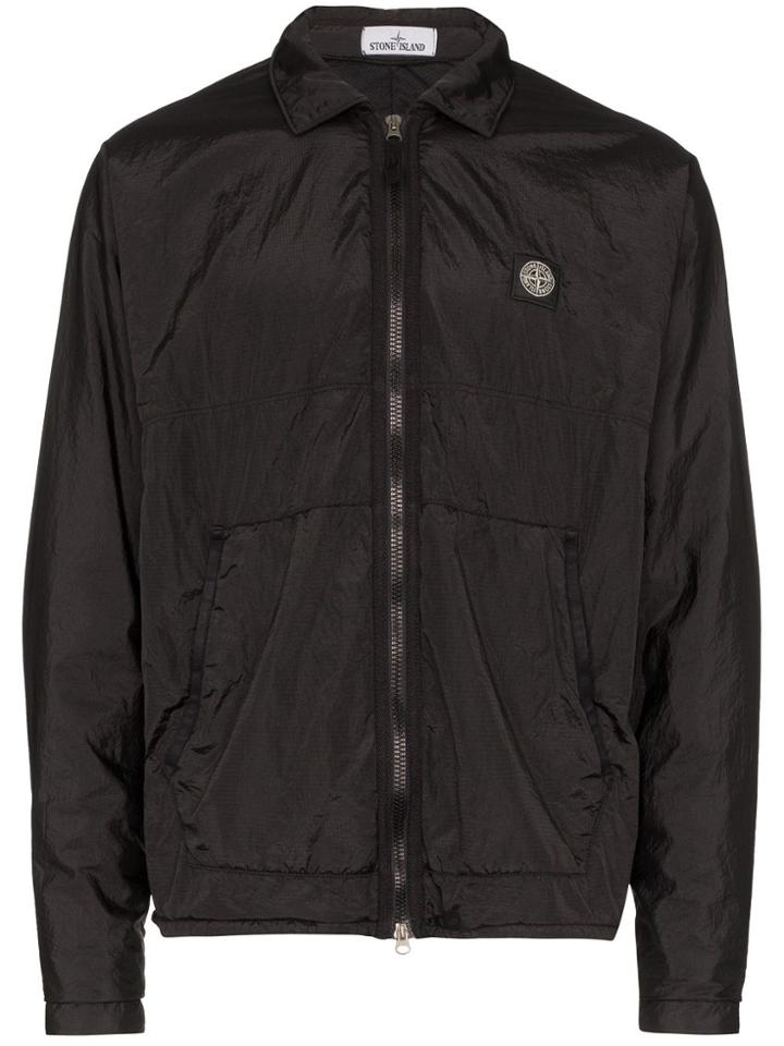 Stone Island S I Nyl Ov Sht Met Blk - Black