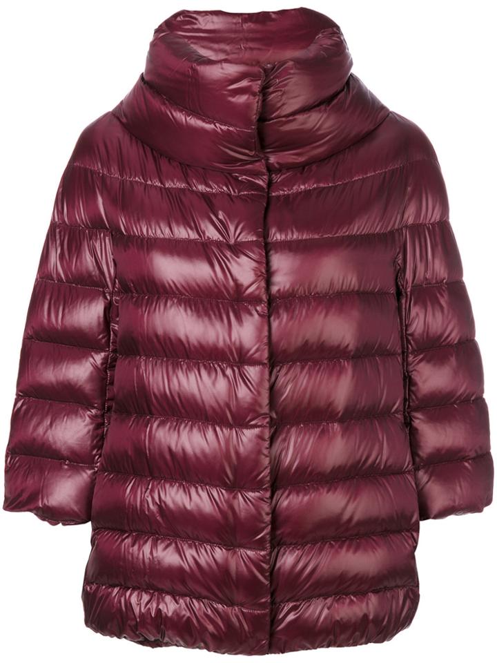 Herno Puffer Coat - Pink & Purple