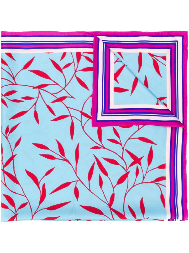 Dvf Diane Von Furstenberg Shelton Square Marine Scarf - Blue