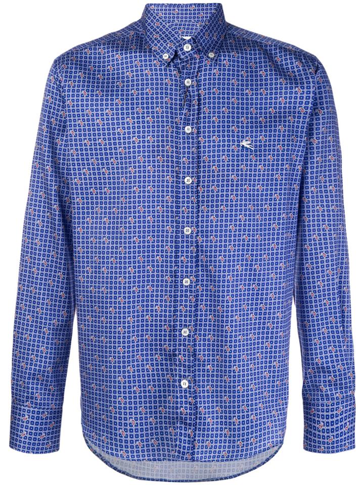 Etro Paisley Printed Shirt - Blue