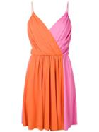 Msgm Wrap Style Dress - Pink