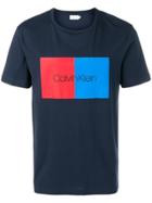 Calvin Klein Two Colour Front Logo T-shirt - Blue