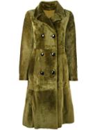 Drome 'jaune' Coat, Women's, Size: Small, Green, Lamb Fur/lamb Skin